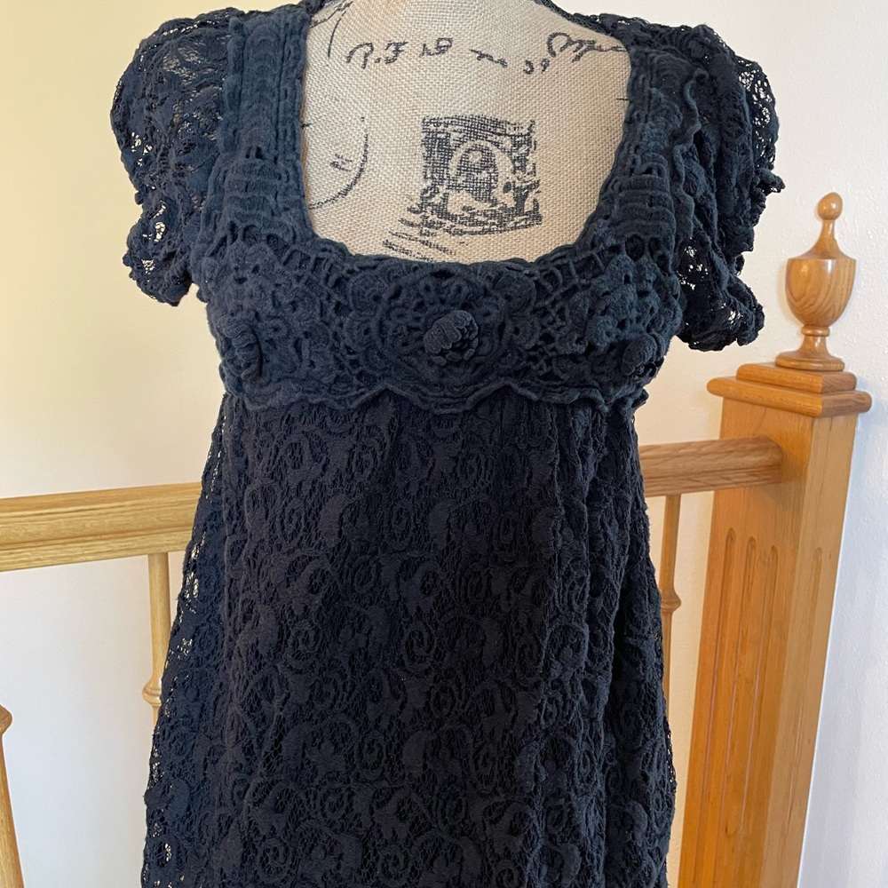 Black lace Sophie Max babydoll top